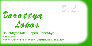 dorottya lopos business card